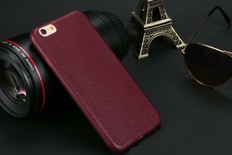 iPhone 6/6s Leather Textured Silicone Back Case