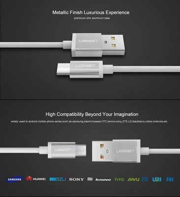 Ugreen Micro USB Cable Fast Charging Mobile Phone Andriod Cable Adapter 5V2A 1m
